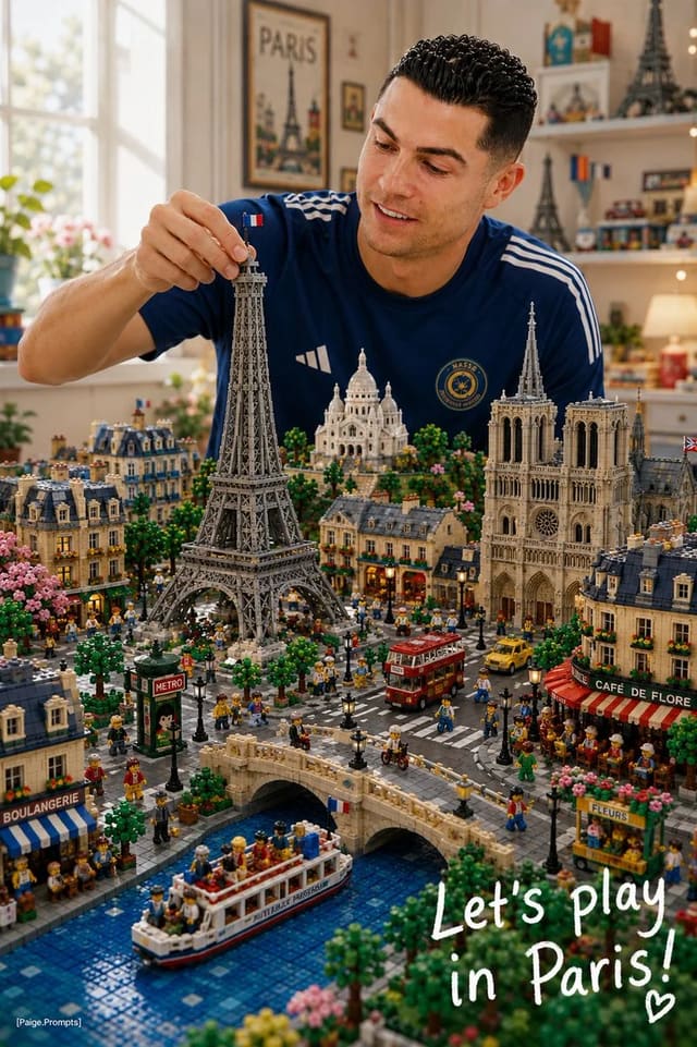 GPT Image 2 prompt for LEGO-style miniature city diorama