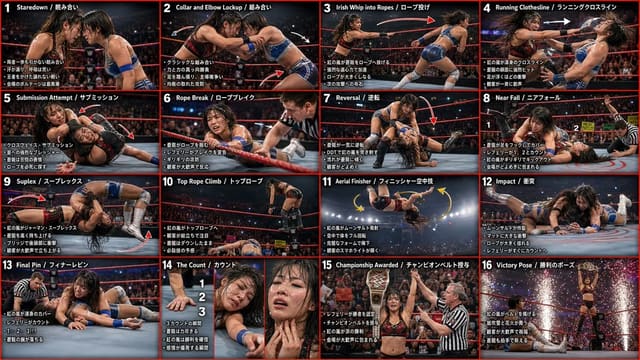 Hyper-realistic WWE-style championship finale