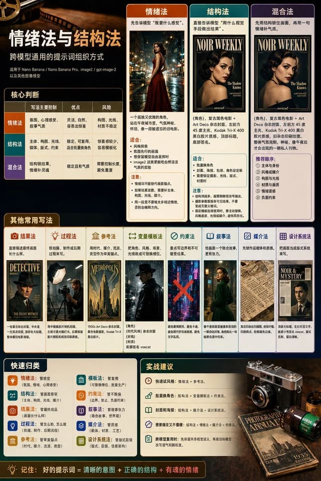 跨模型提示词组织方案与封面示例