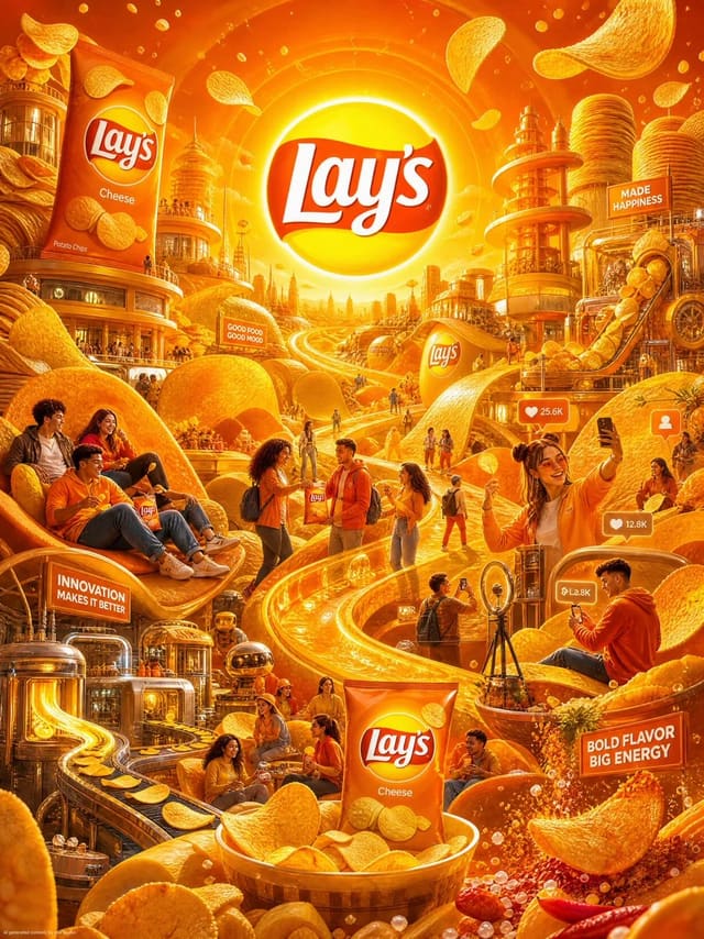 GPT Image 2 Lay’s Snack Universe Brand Poster Prompt