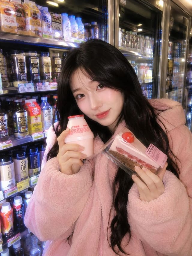 Cozy Korean Convenience Store Portrait