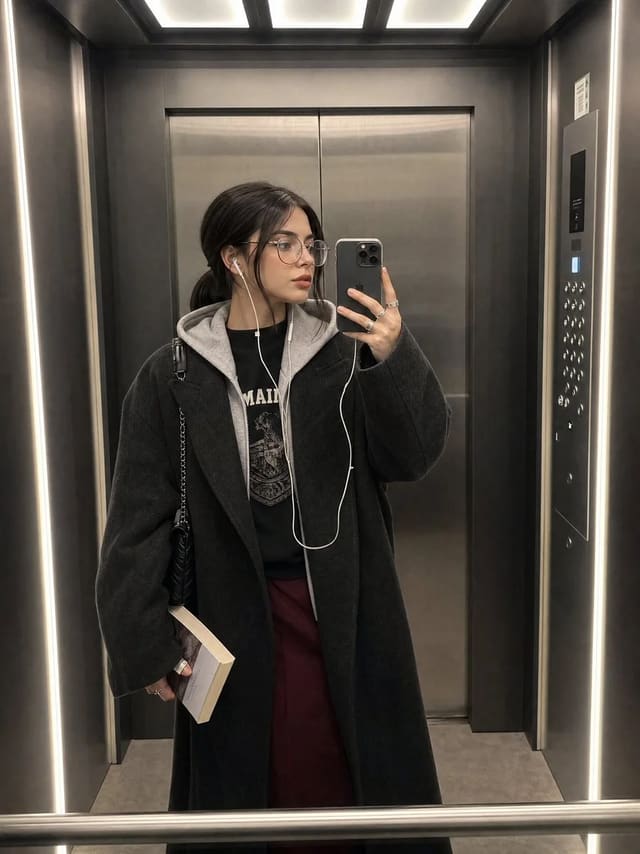 Ultra-realistic iPhone elevator mirror selfie