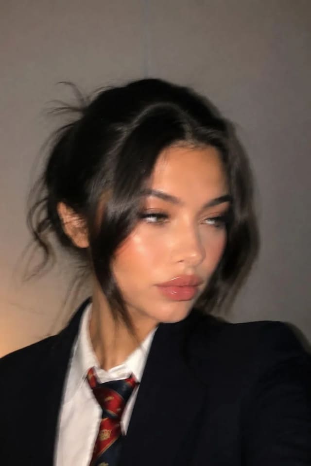 Ultra-realistic candid smartphone close-up portrait