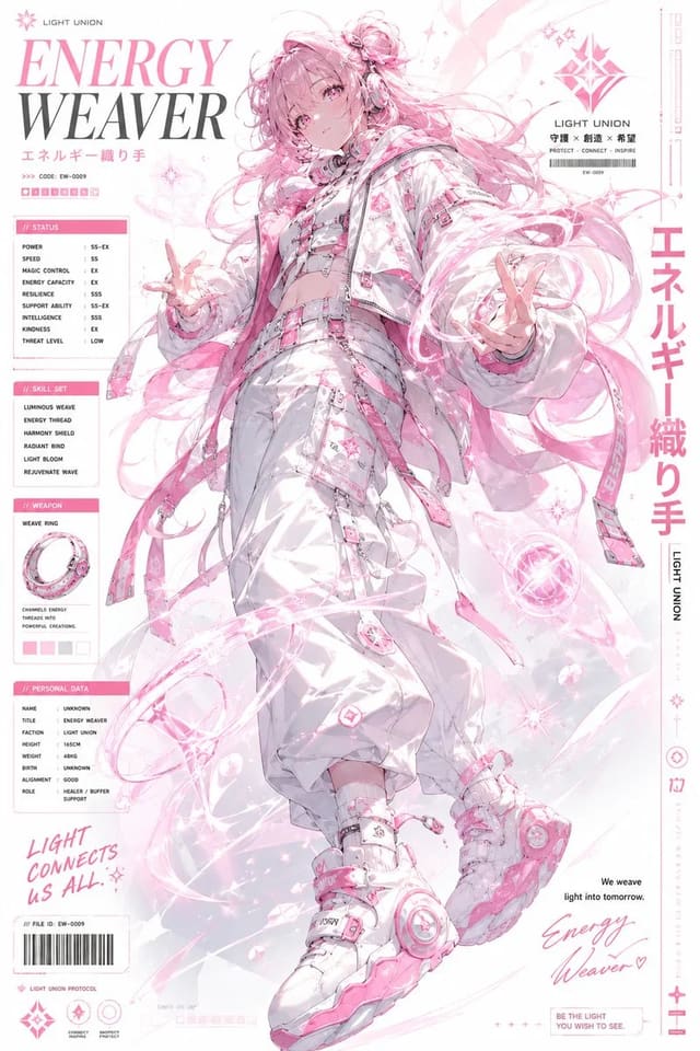Futuristic Anime Superhero Cyberpunk Character Poster Variants