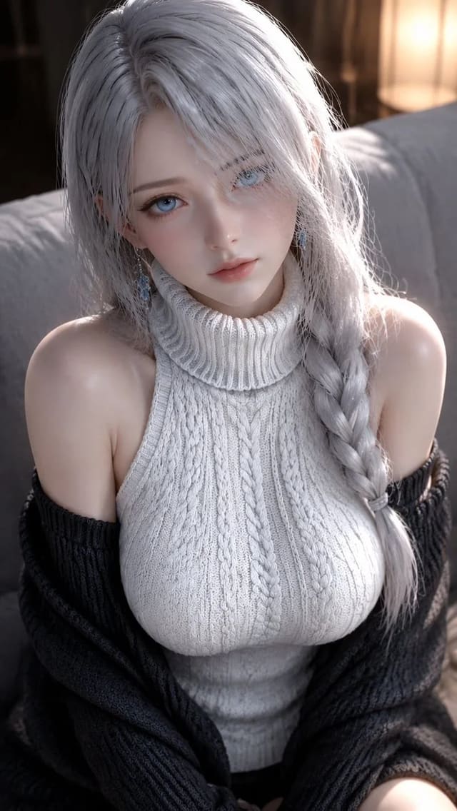 GPT Image 2 3D CG银发东方幻想女性角色半身像