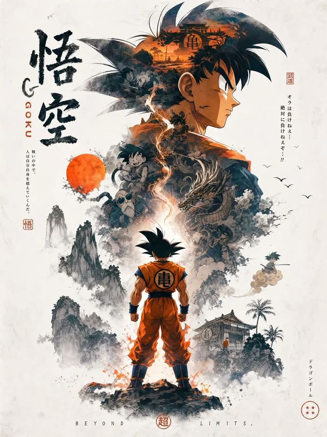 Naruto propaganda-style poster prompt