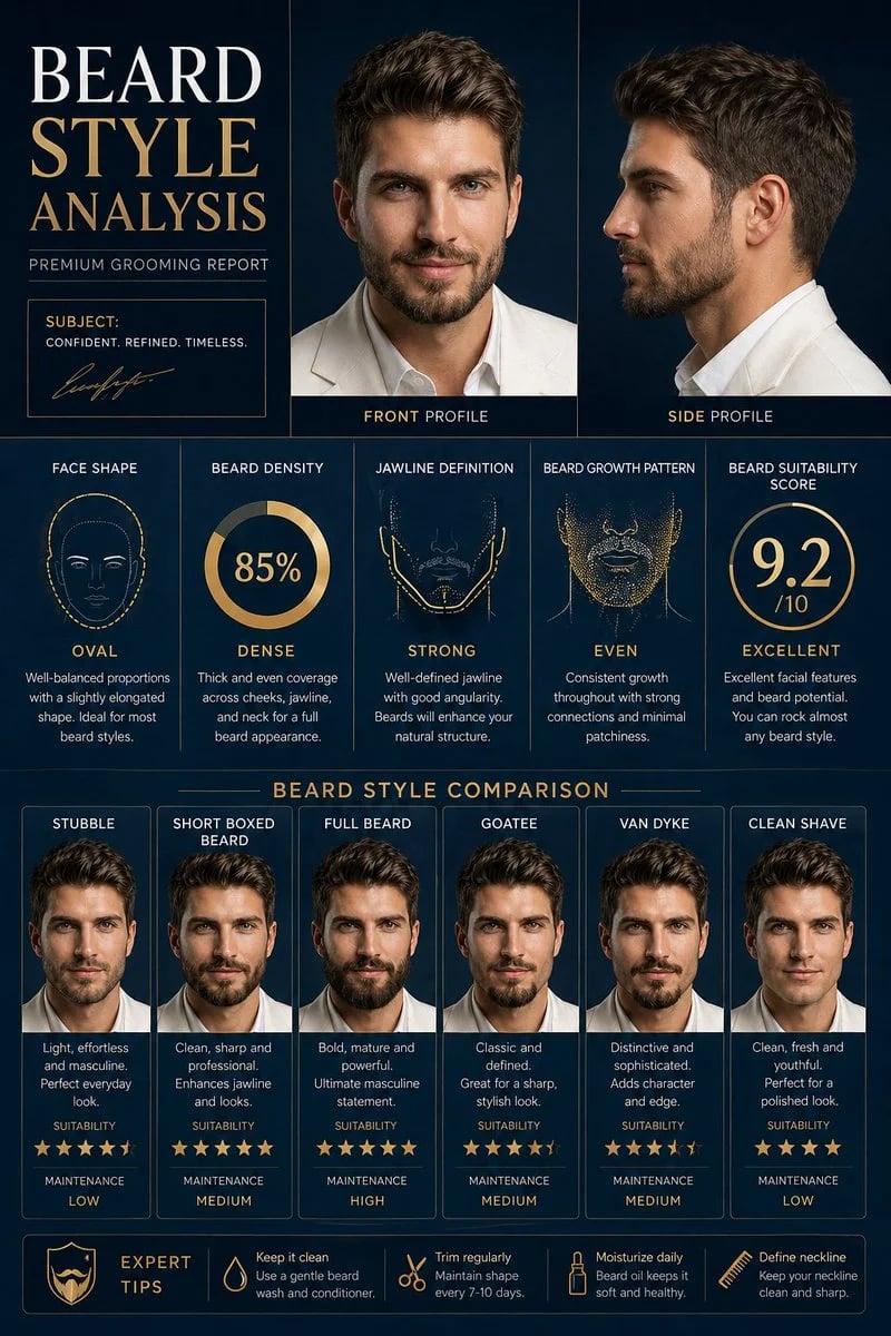 Comprehensive Facial Hair Analysis & Styling Guide
