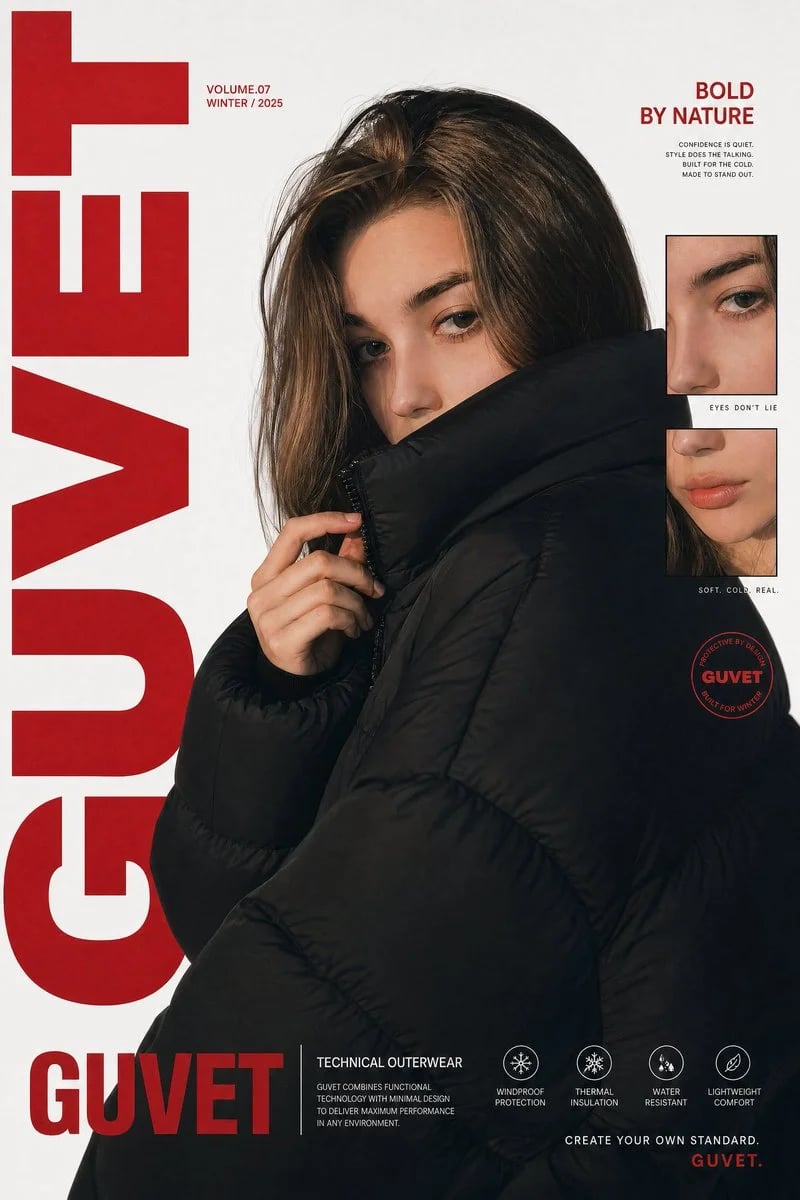 Luxury Streetwear Fashion Editorial Poster