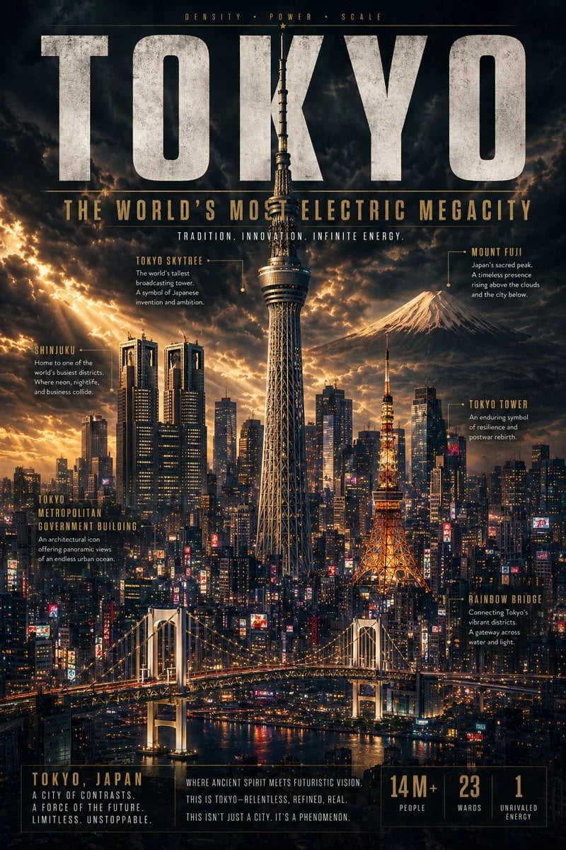 Blockbuster Editorial City Poster