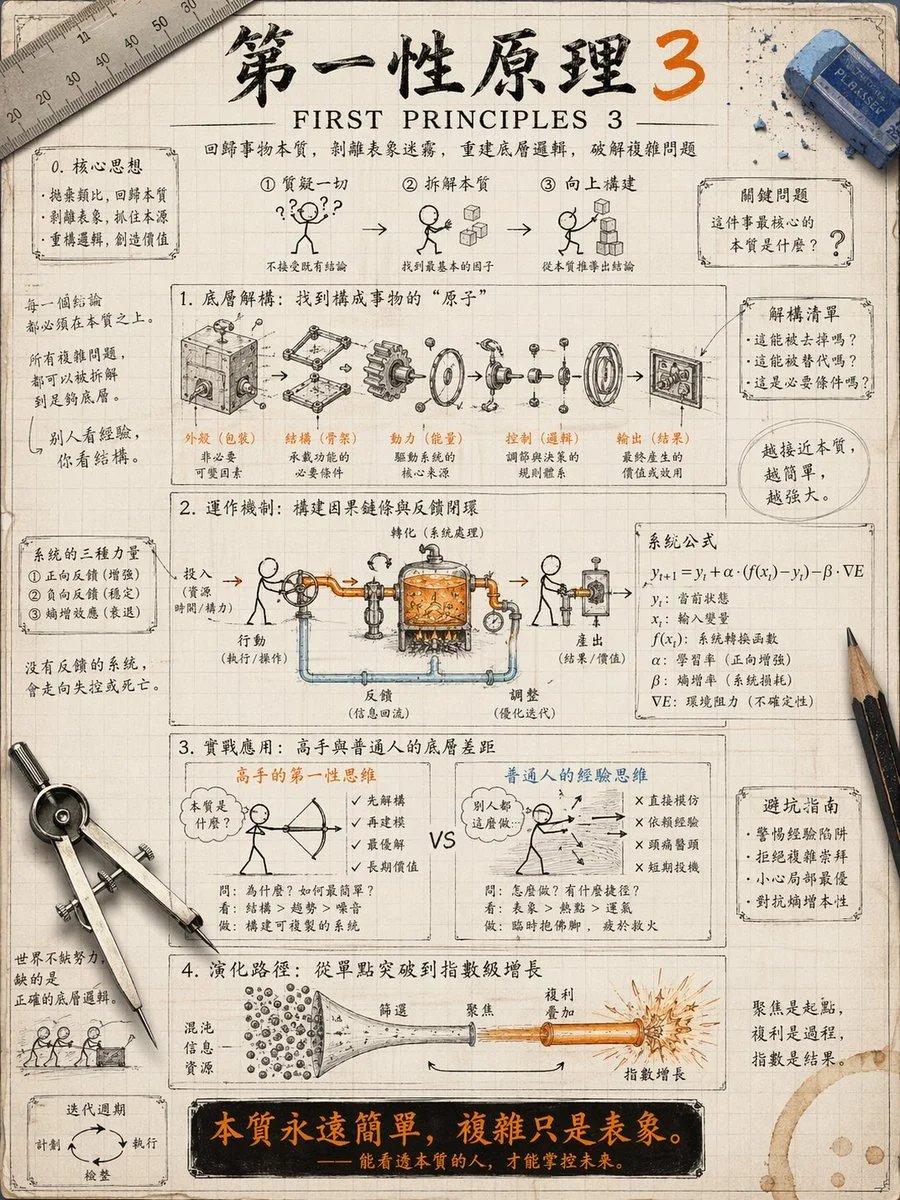 火柴人复古工程手稿风信息图提示词