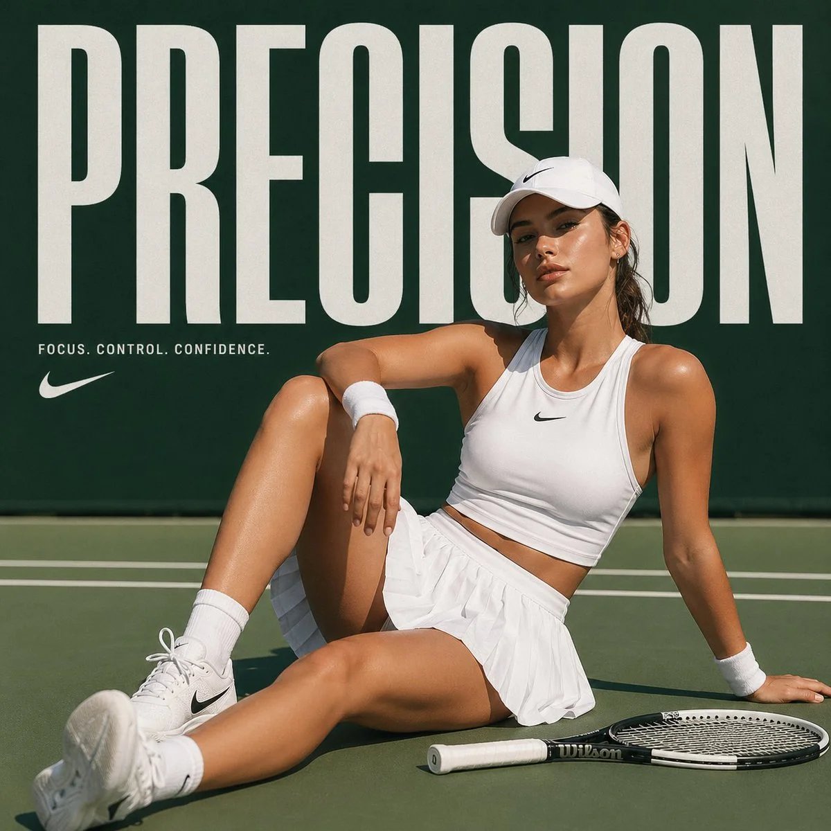 High-Fashion Tennis Editorial Campaign