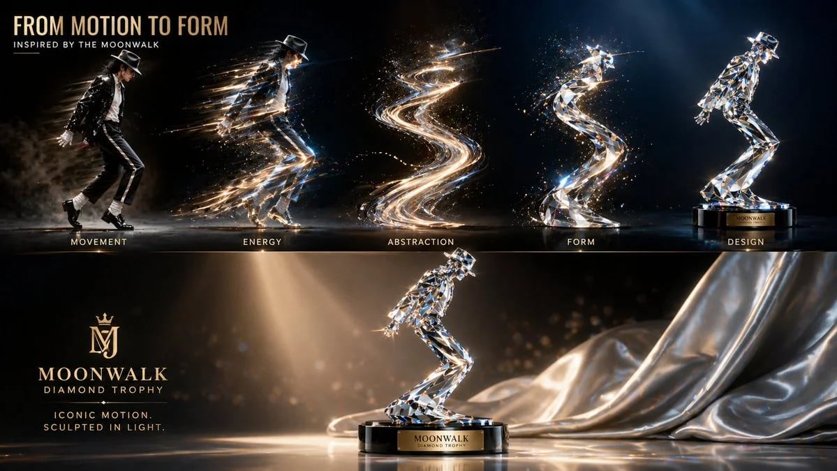Moonwalk Diamond Trophy Luxury Poster