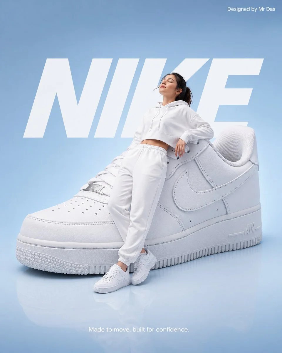 Minimalist Nike Sneaker Commercial Ad