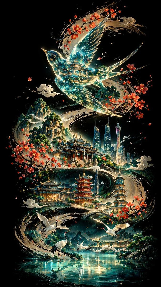 GPT-Image-2 广州城市印象创意海报