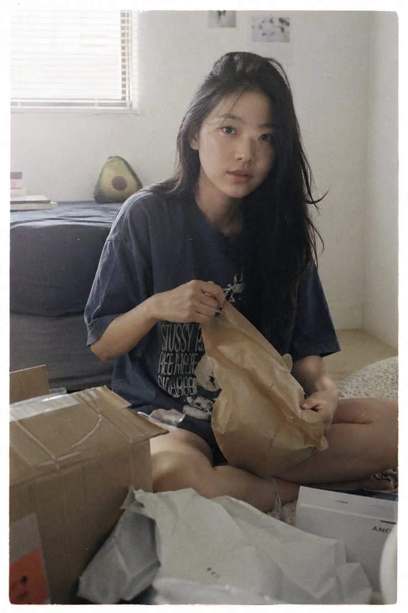 Japanese Negative Film Unboxing Portrait
