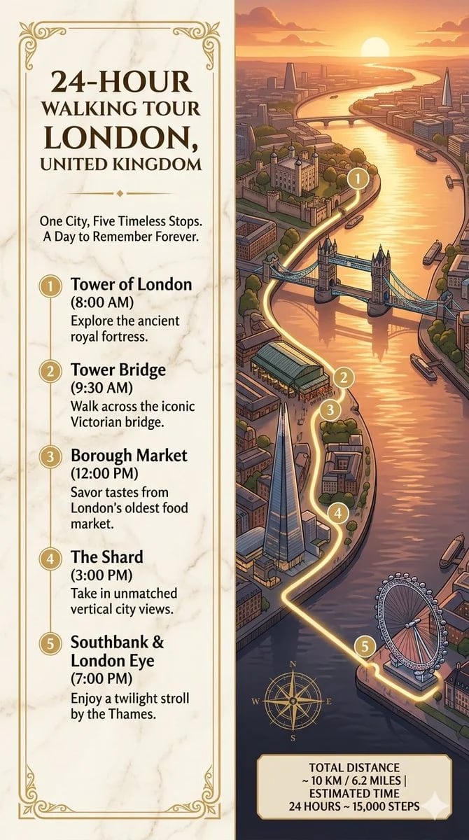 GPT Image 2.0 vs Gemini Nano Banana 2 London Walking Tour Infographic