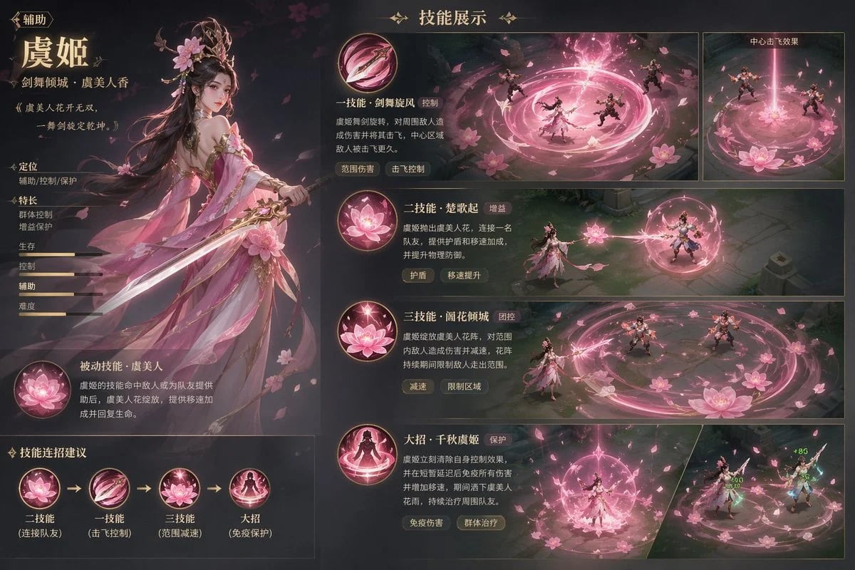 虞姬游戏辅助设定