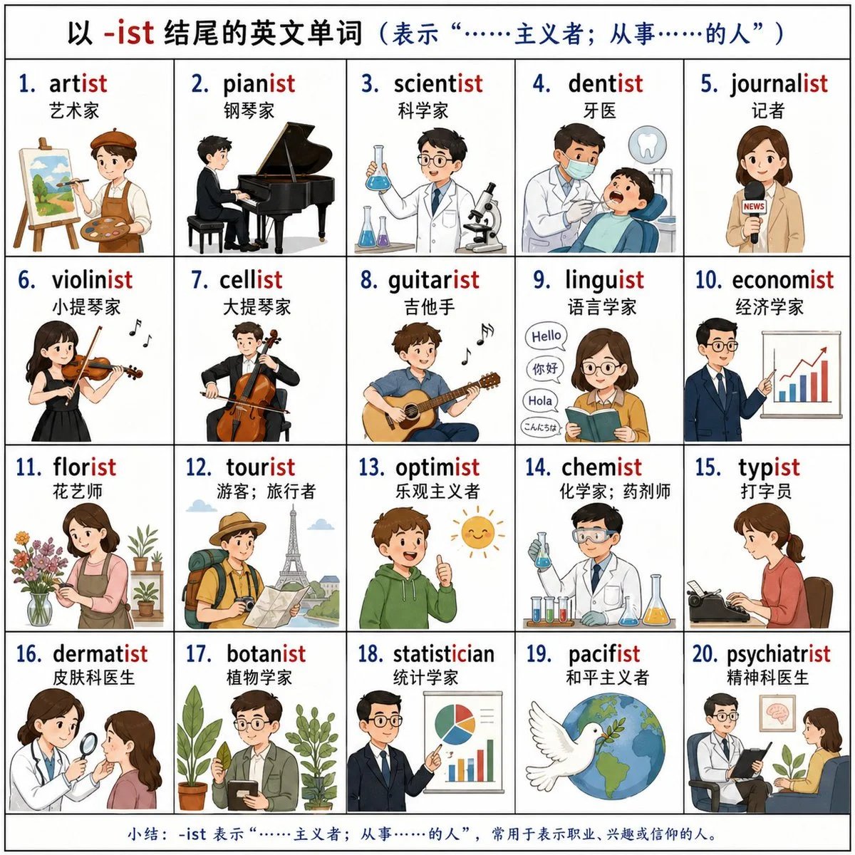 GPT-Image-2 英语单词学习场景示例