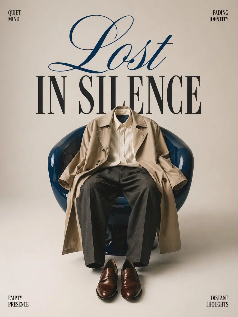 Lost in Silence Fashion Editorial Poster