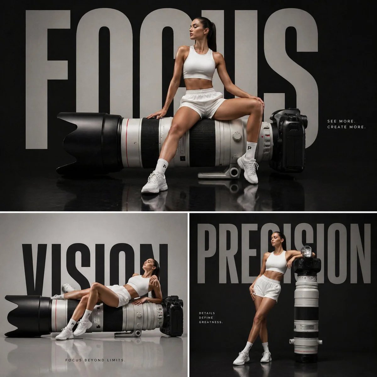 Luxury Tech Fashion Campaign with Telephoto Lens