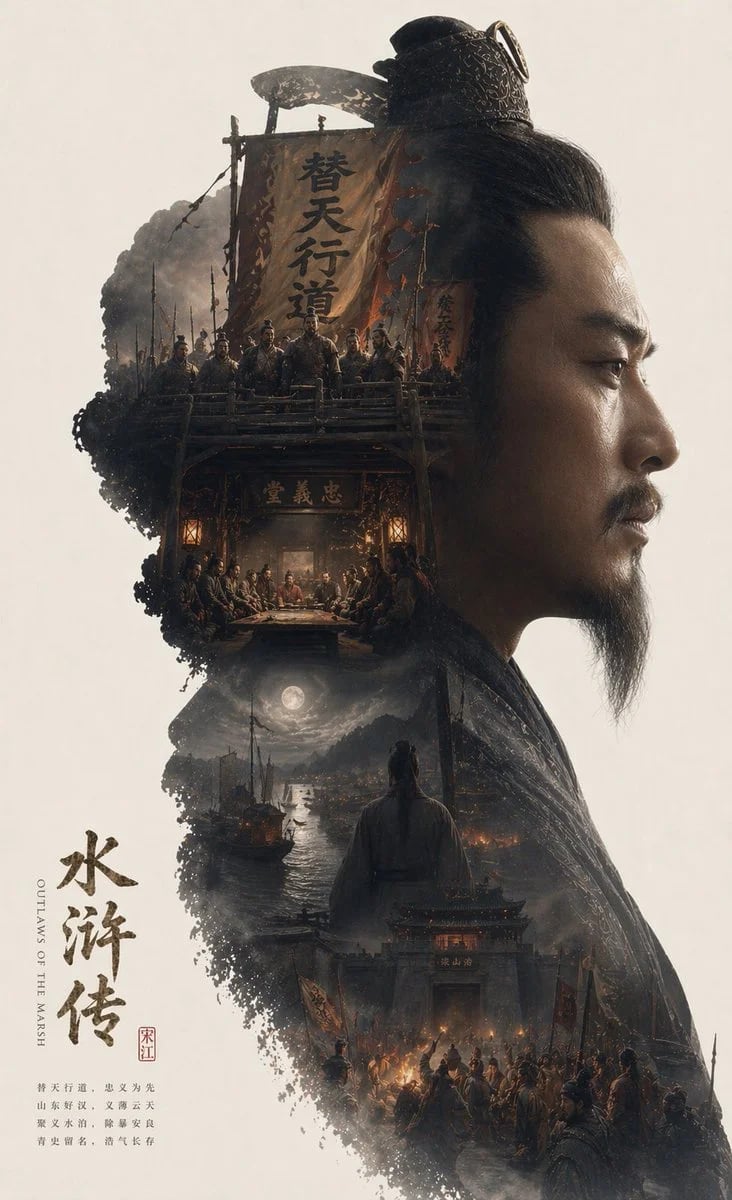 GPT-Image-2 生成《红楼梦》电影风格收藏版史诗海报