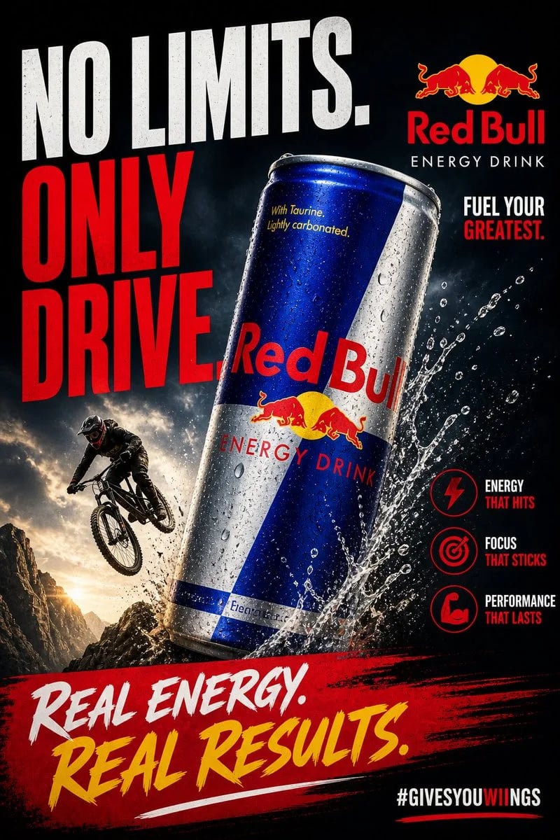 GPT Image 2 Energy Drink Sports Campaign Poster