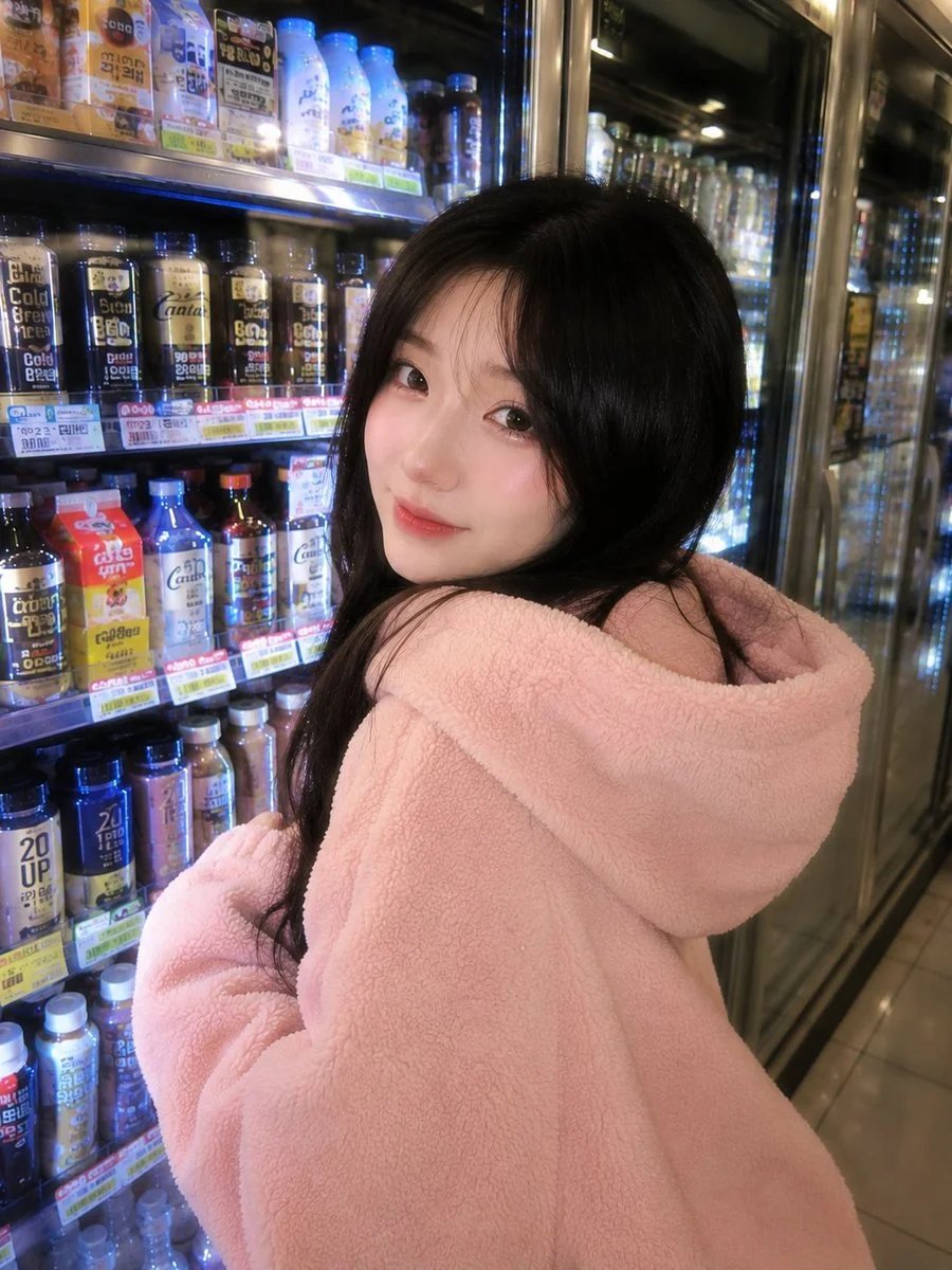 Cozy Korean Convenience Store Portrait
