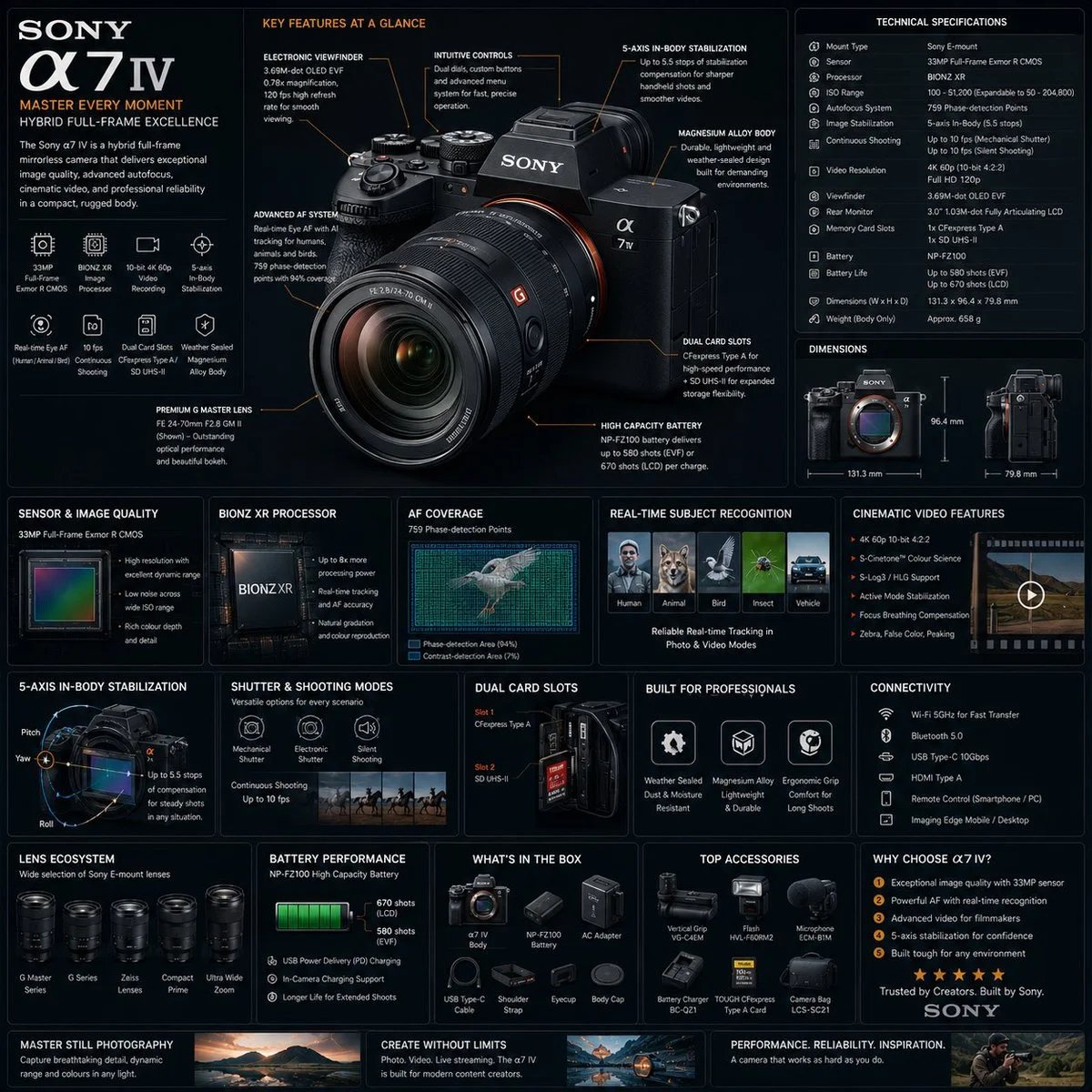 Sony Camera Infographic Prompt with GPT Image 2