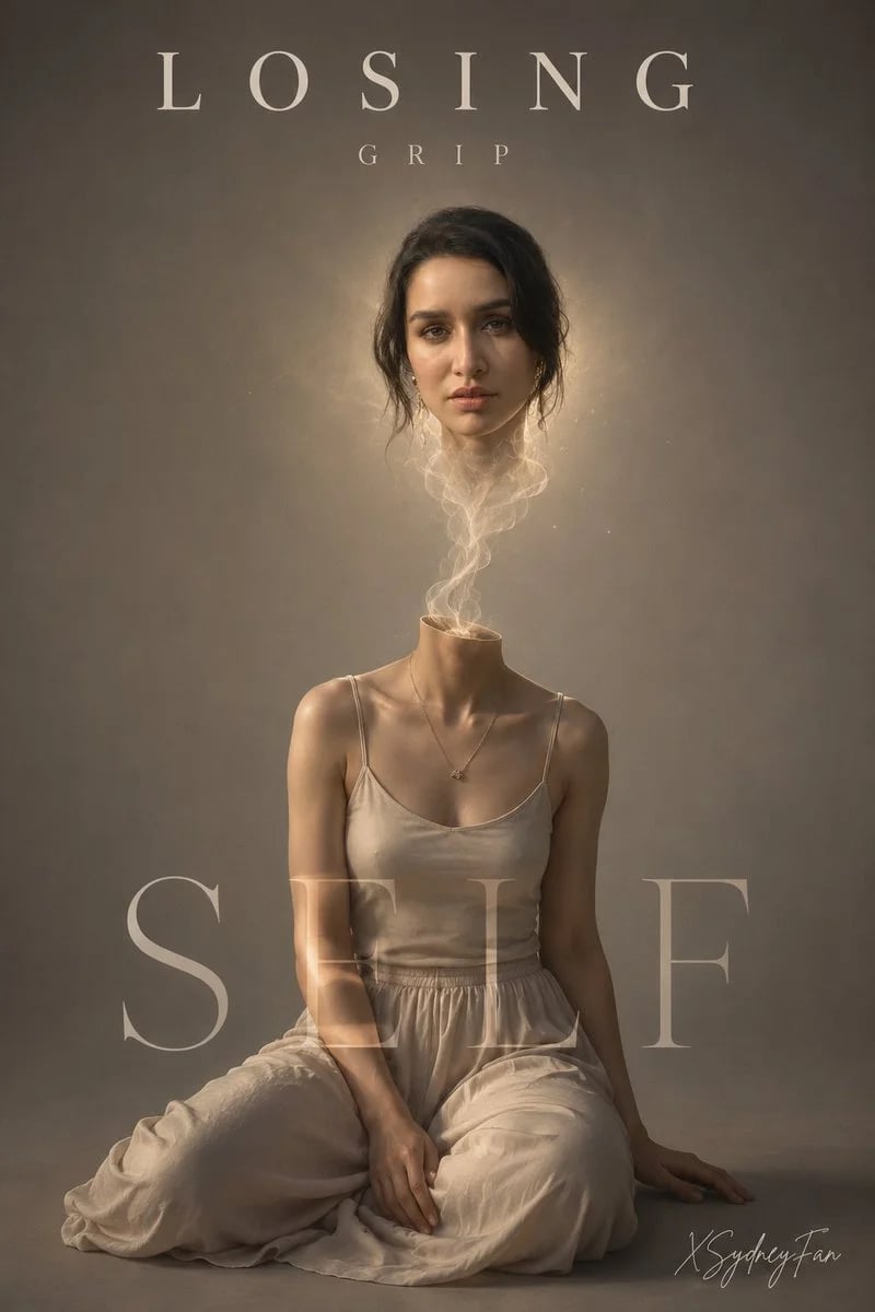 Surreal Dissociation Portrait with Floating Head