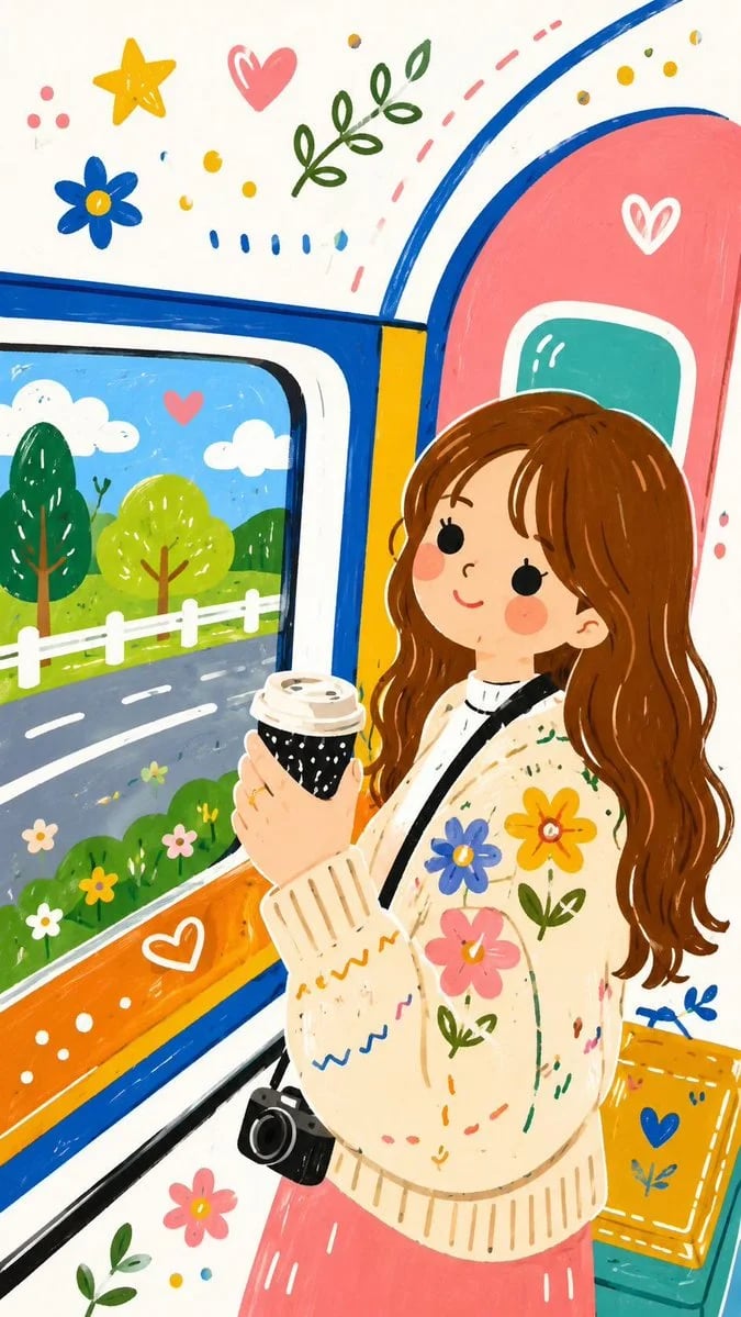 Decorative Folk Flat Illustration Style Transfer