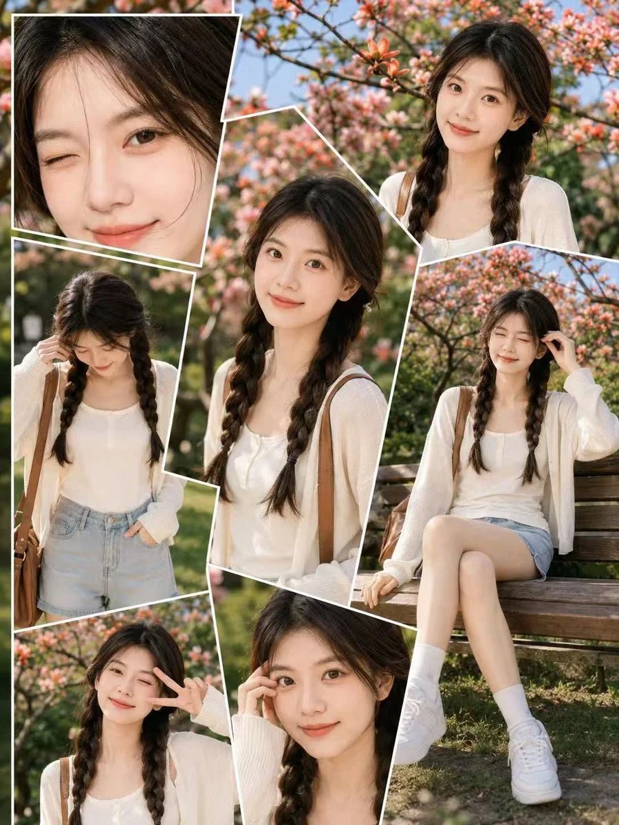 Spring Film-Style Lifestyle Photo Collage Prompt