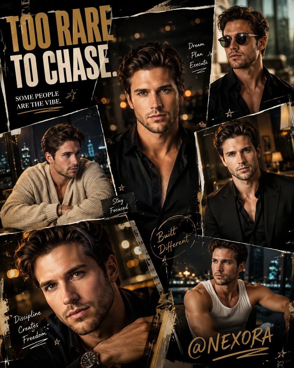 GPT-Image-2 luxury cinematic male portrait collage prompt