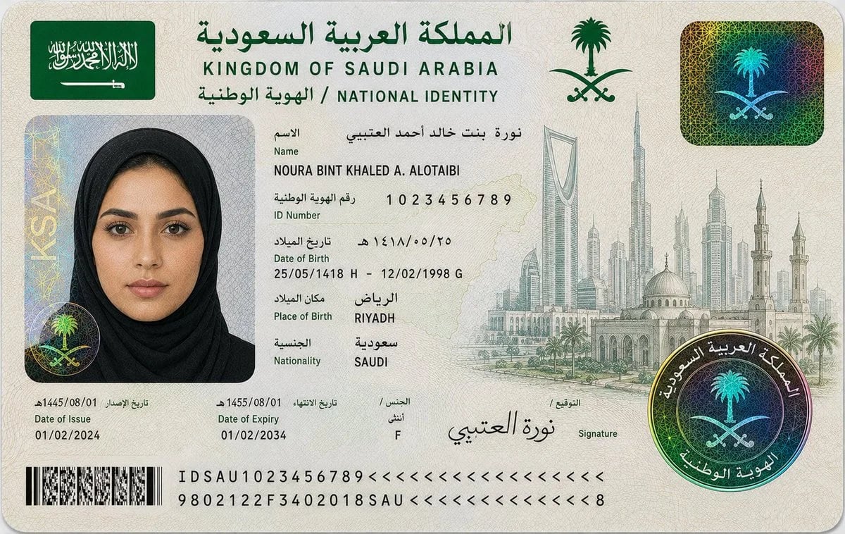 Ultra-realistic Ethiopian citizenship identity card mockup