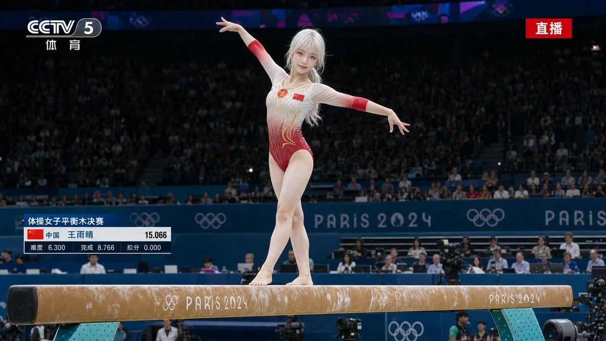GPT-Image-2 + Seedance 2.0 Olympic Balance Beam Gymnastics Prompt