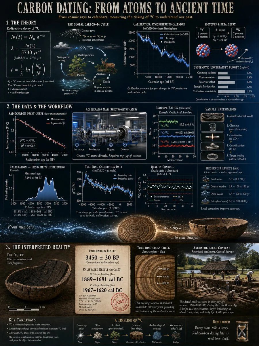 GPT Image 2 prompt for visualizing carbon dating and analytical techniques