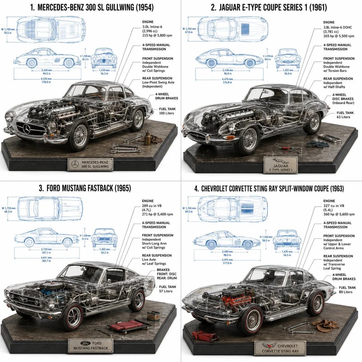 Classic Car Anatomy Renders with GPT Image 2