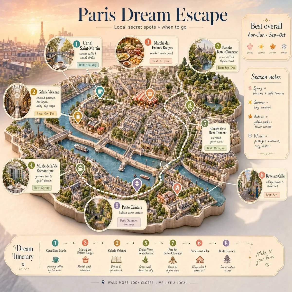 Dream vacation itinerary map prompt tested with Nano Banana Pro and GPT Image 2