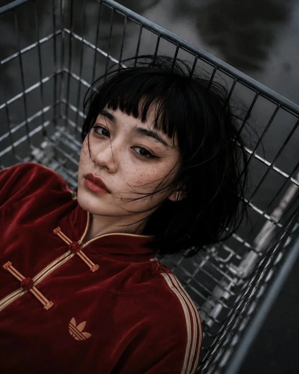 POV Fashion Editorial from Inside a Shopping Trolley
