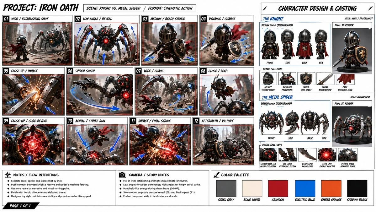 Seedance 2 production design document prompt template
