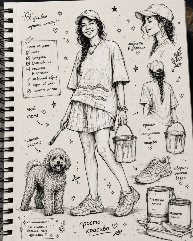 GPT IMAGE 2 sketchbook ink illustration prompt