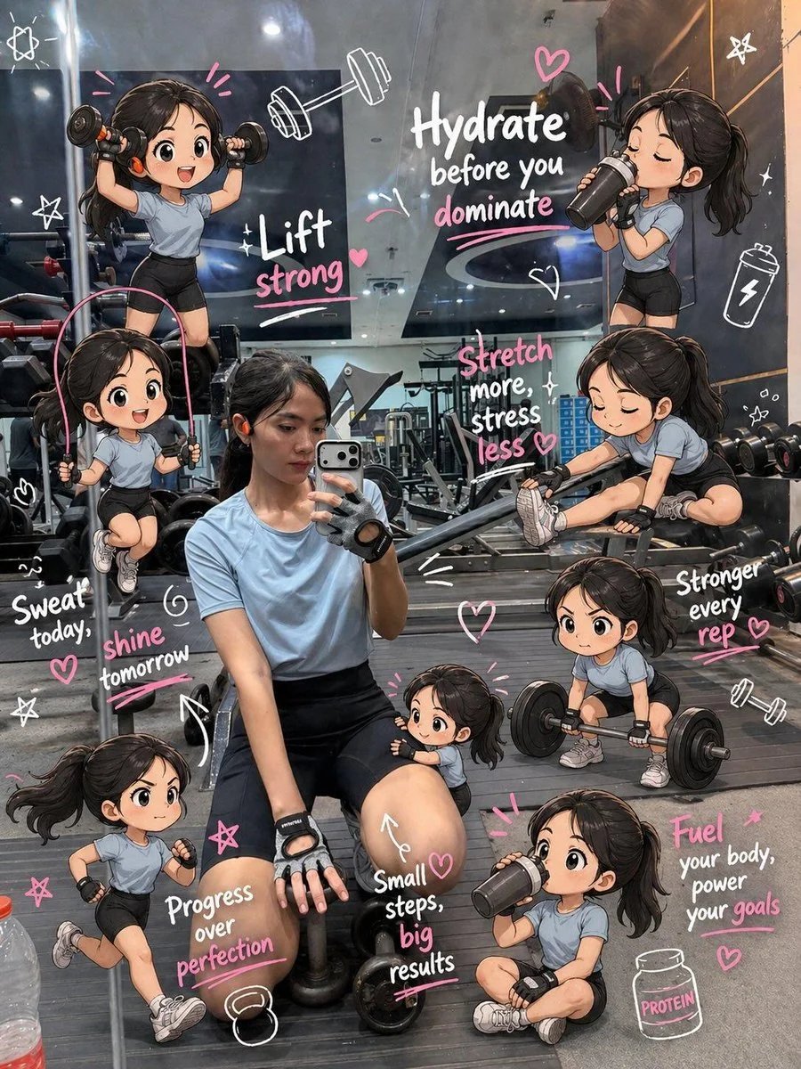 Chibi Gym Mini Versions Scrapbook Edit