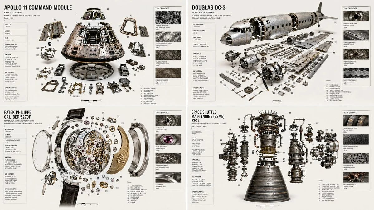 GPT Image 2 forensic luxury disassembly poster prompt