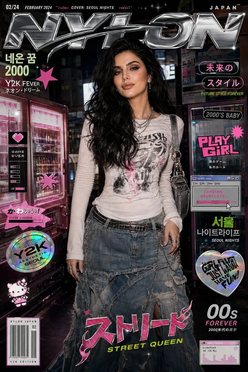 GPT Image 2 Y2K Korean Fashion Magazine Cover Prompt