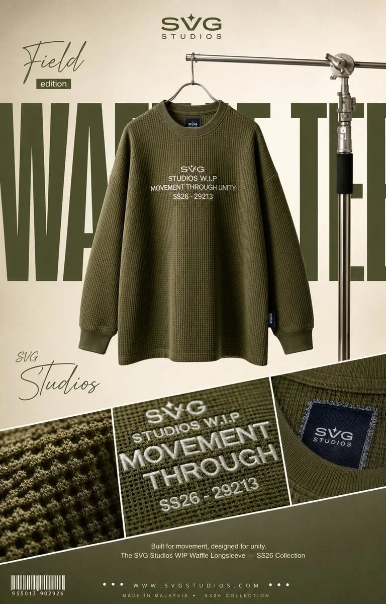 High-End SVG Studios Waffle Tee Fashion Poster
