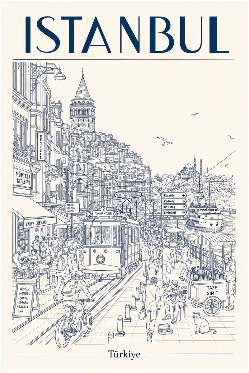 Minimalist Istanbul Travel Poster with GPT-Image-2
