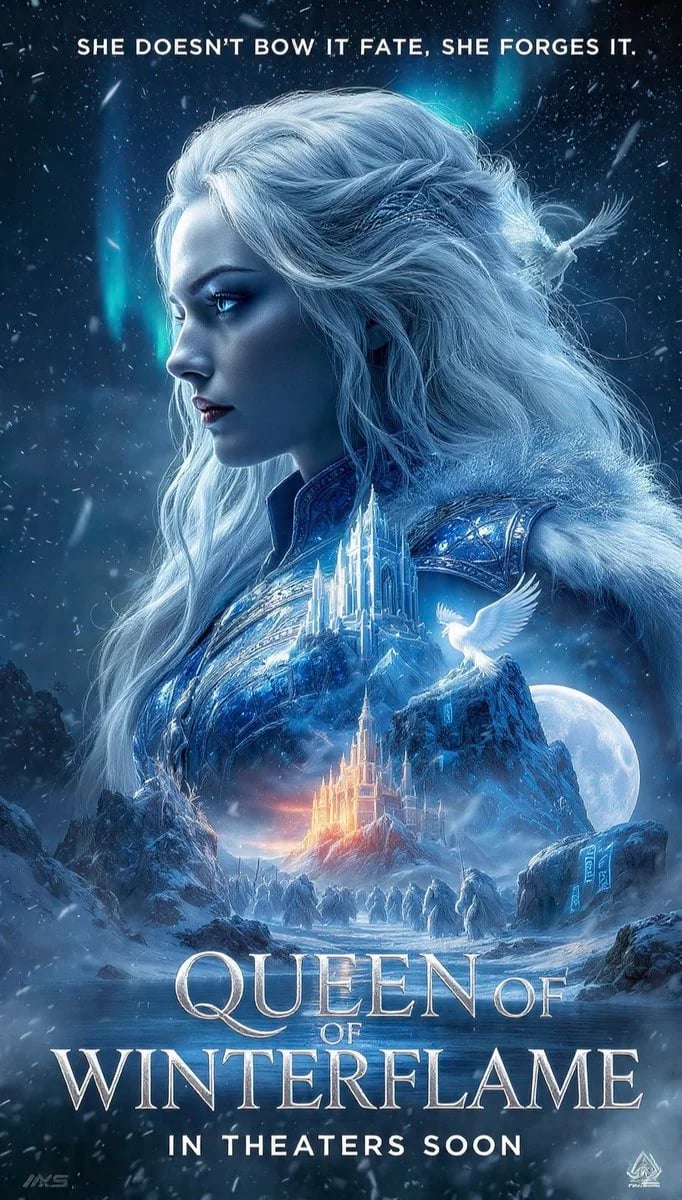 Queen of Winterflame fantasy movie poster