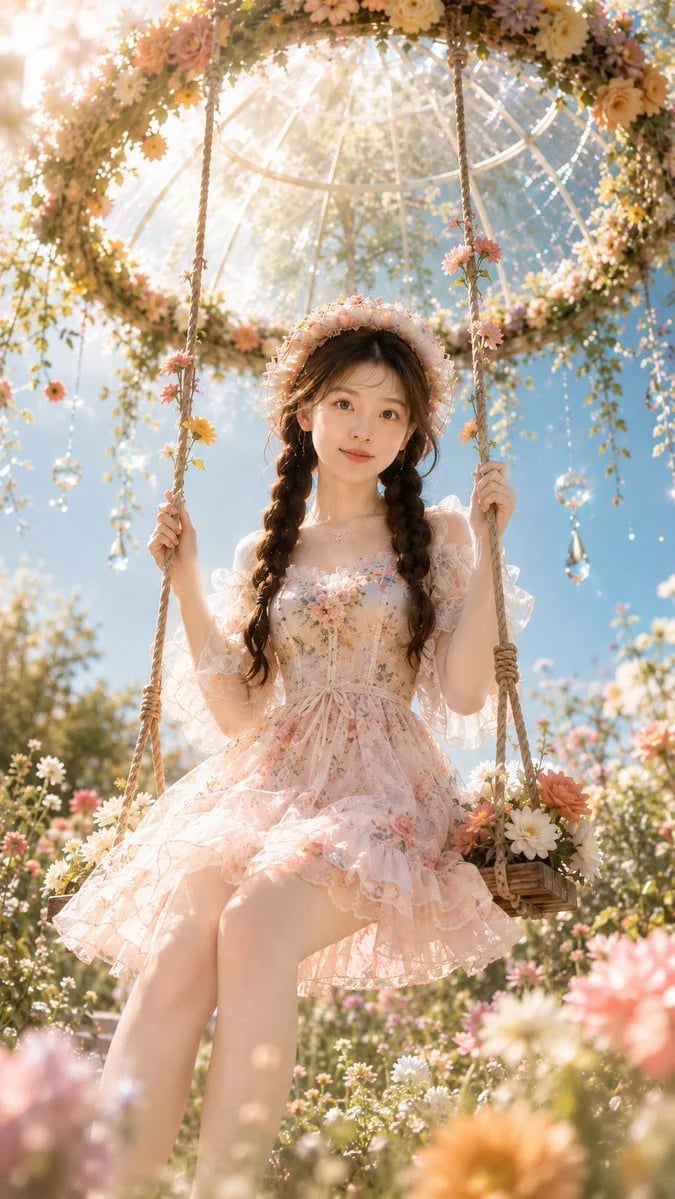 Dreamy Spring Garden Fairytale Portrait