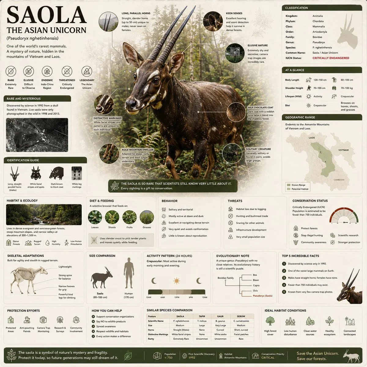 Premium Natural-History Wildlife Infographic Template