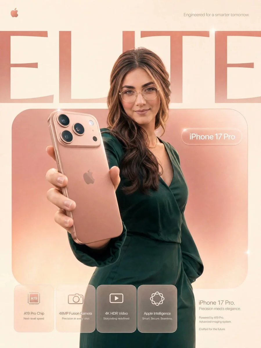 GPT Image 2 Apple-style iPhone 17 Pro ad prompt