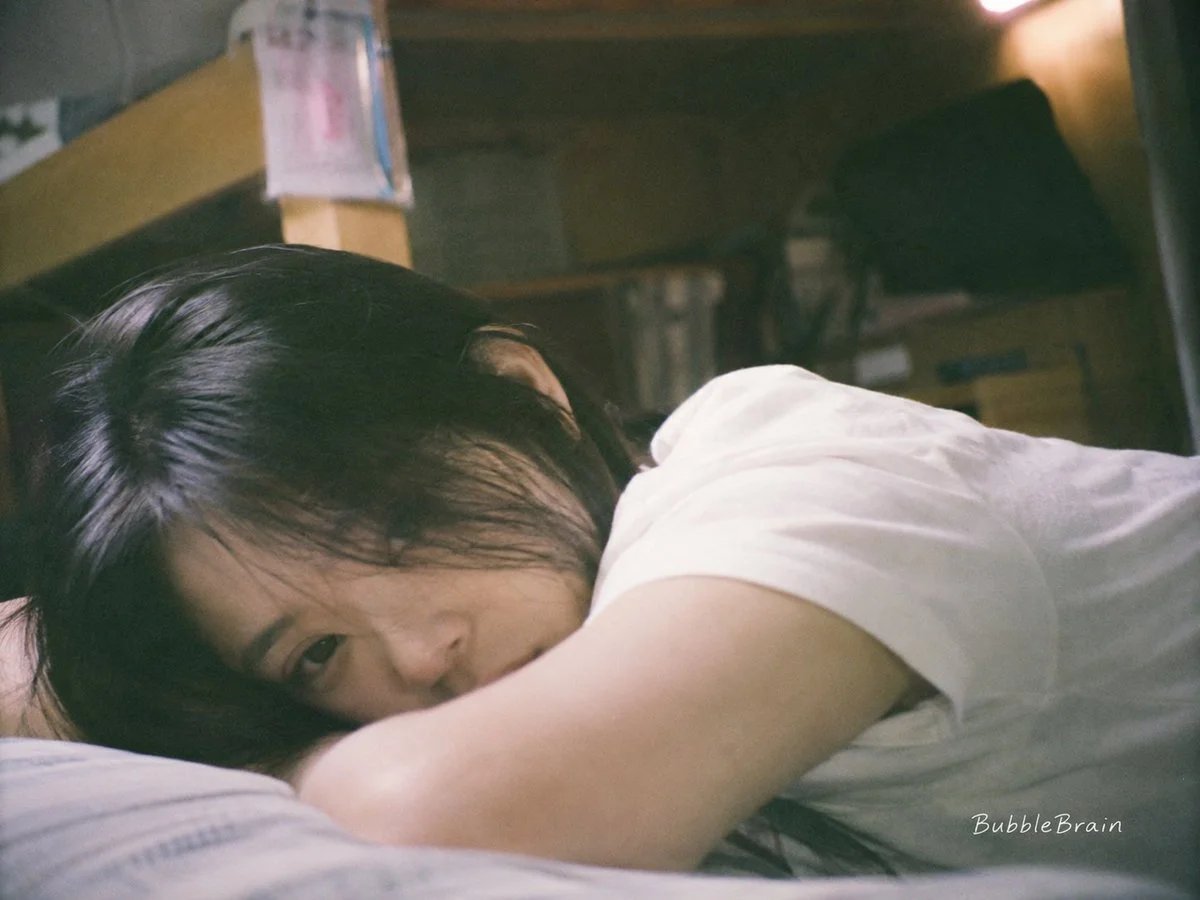 Photorealistic Japanese Negative Film Portrait Memory Scene